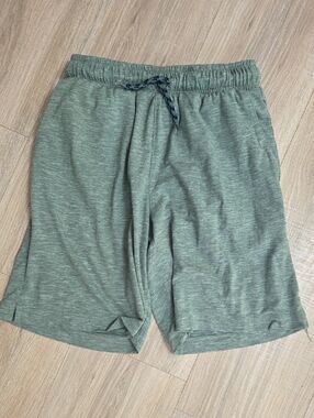 Crewcuts Heathered Olive Athletic Drawstring Shorts